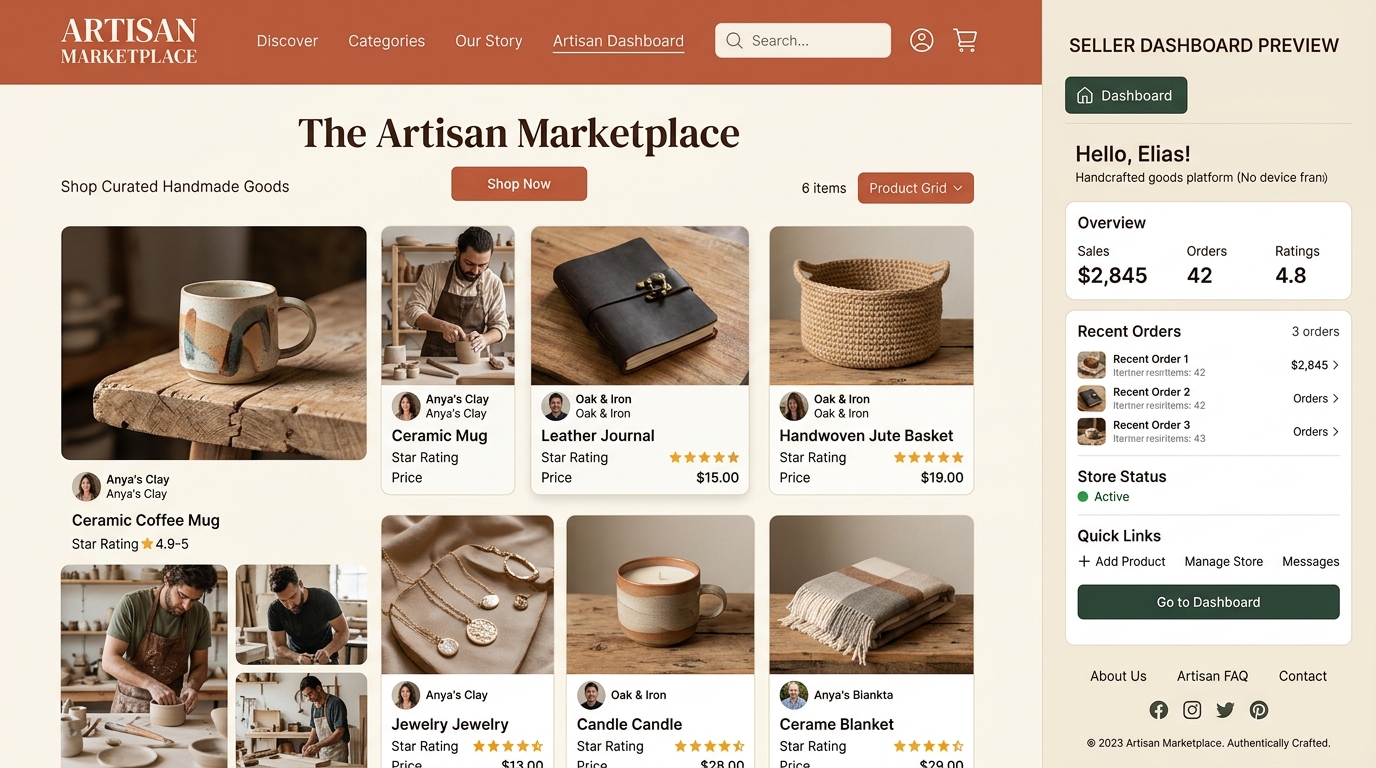 Artisan Marketplace — Curated marketplace by Bold Anchor