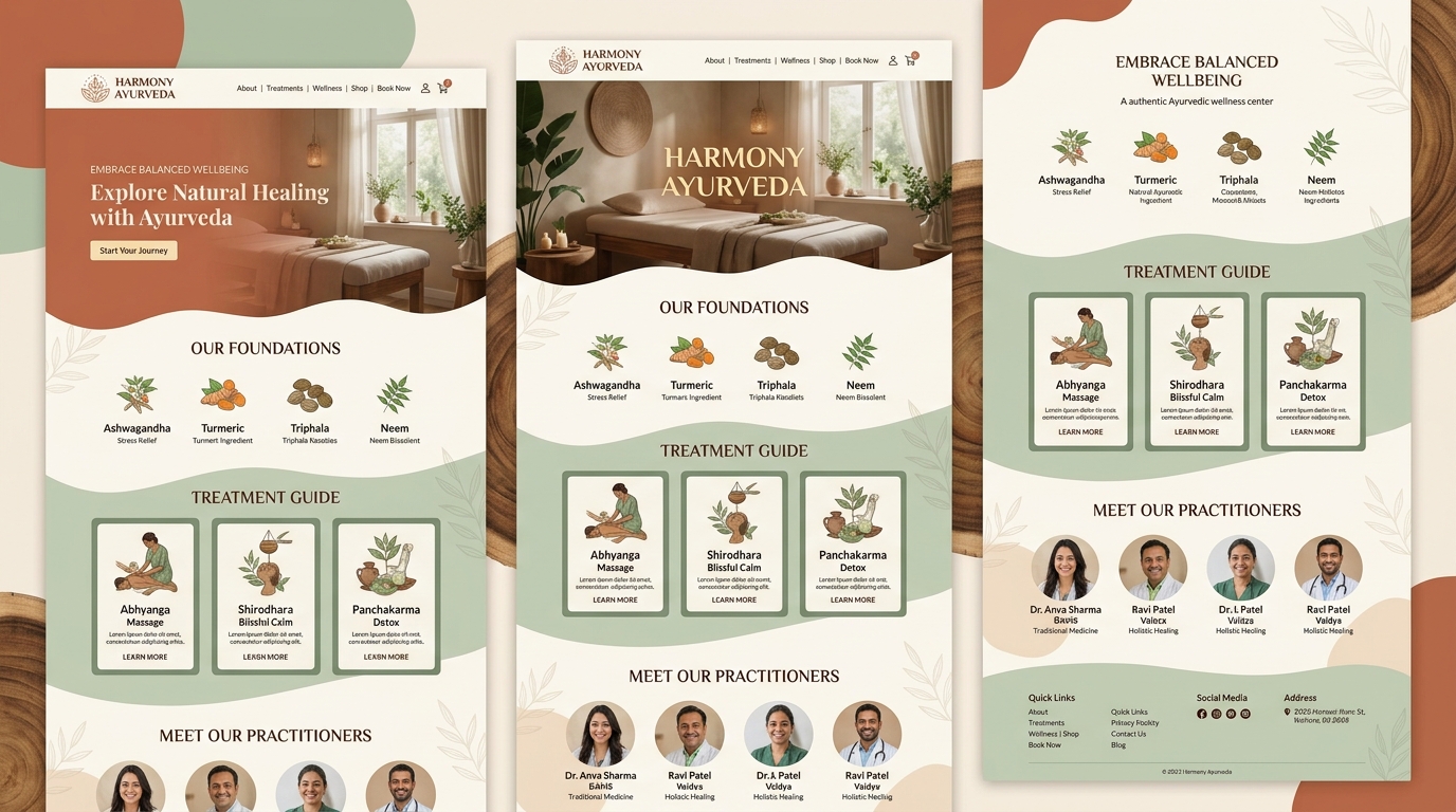 Harmony Ayurveda — Wellness portal by Bold Anchor