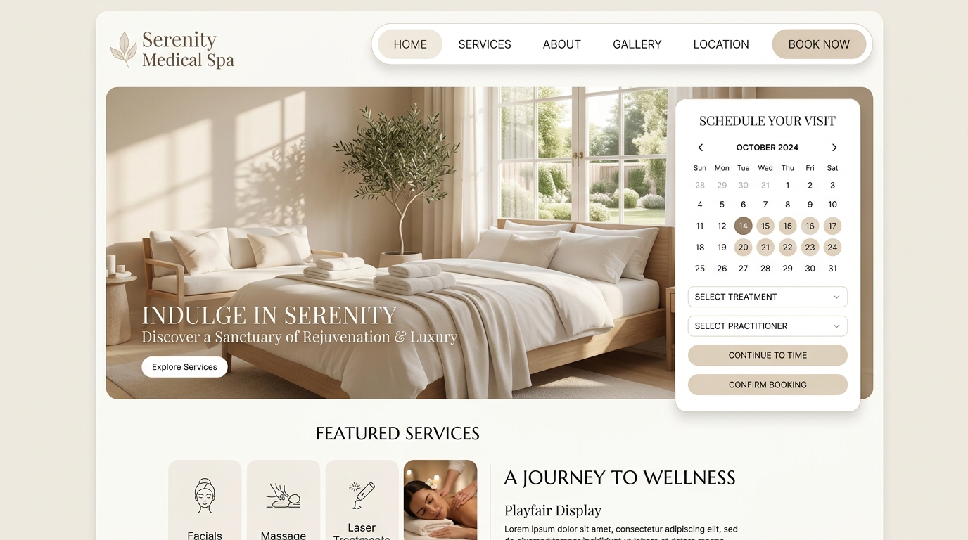 Health & Wellness project — Serenity Medical Spa