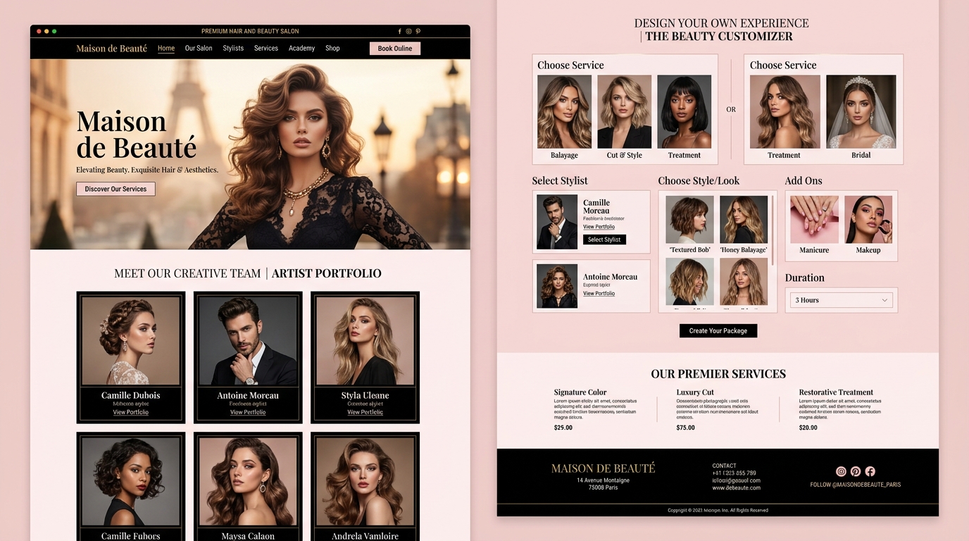 Maison de Beauté — Premium salon website by Bold Anchor